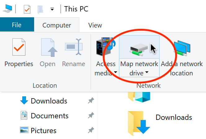 Map network drive