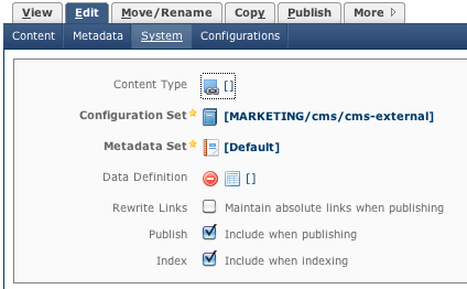 System Metadata